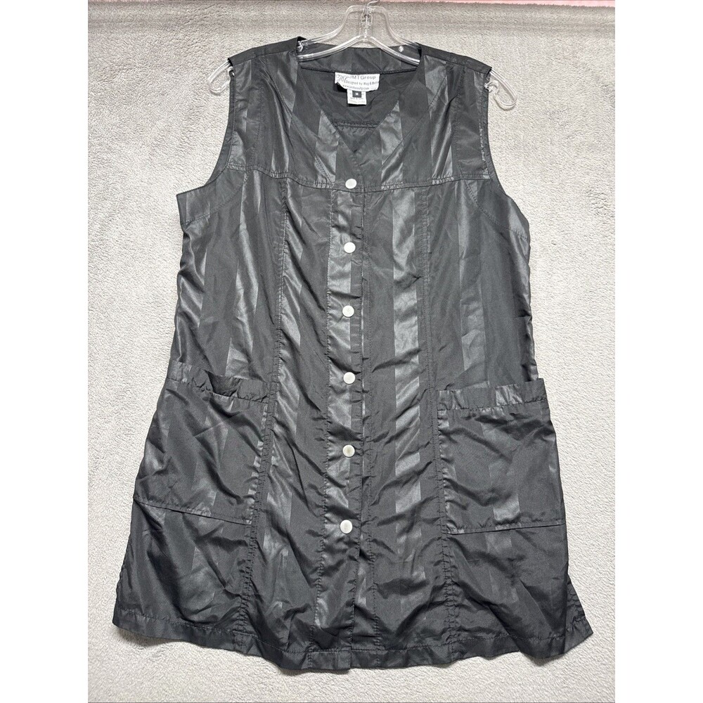 Medium Hair Stylist Smock - Stylist Tunic Sleeveless With Buttons Womens